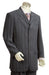 Men's Fashion 3 Piece Vested Charcoal Zoot Suit