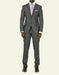 Men's Dark Grey Pick Stitched Suit