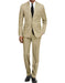 Braveman Men's Slim Fit Beige Suit