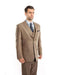 Men's  Classic Fit Two Button Tan Suit