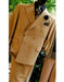 Men's Classic Men's Double Breasted Suits Jacket Tan ~ Bronze ~ Camel  British Khaki Color Suit (Blazer + Pants) Bronze Color