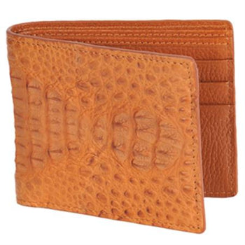 Carteras caiman ~ World Best Alligator ~ Gator Skin Lomo Men's Wallet – Cognac