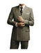 Men's Colin Firth Kingsman Double Breasted Grey Peak Lapel Button Closure Suit