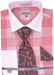 Mens Coral Tone on Tone Check Printed Dress Shirt