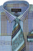 Mens Turquoise Dress Shirt Aqua Turquoise Checkered Shirt Tie and Handkerchief