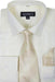 Cotton Geometric Pattern Dress Shirt with Tie and Handkerchief Cream Men's Dress Shirt