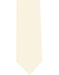 Men's Solid Extra Long Polyester Neck Tie Cream-Men's Neck Ties - Mens Dress Tie - Trendy Mens Ties