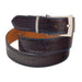 Matte Crocodile ~ World Best Alligator ~ Gator Skin Belt Available in Black/Blue, Brown/Blue & Navy/Blue Colors Cinturon De Cocodrilo