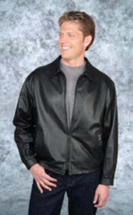 City jacket Black/Brown Trim