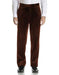 Men's Modern Fit Velvet Flat Front Pant Dark Brown