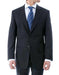 Luxurious High Quality Dark Navy Blue Pinstripe Light Weight Double Vented Ultra Smooth Fabric