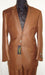 Men's Designer 2-Button With Sheen Rust ~ Peach Sharkskin Suit
