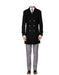 Men's Double Breasted Coat Black