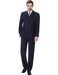 Men's Double Breasted Suits Navy Peak Lapel 3 Piece Unique Style Suit