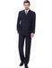 Men's Double Breasted Suits Navy Peak Lapel 3 Piece Unique Style Suit