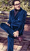 Mens Double Breasted Suits Slim Fitted - Velvet Suit - Winter Fabric Dark Royal Suit