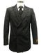 Men's Double Breasted Velvet Fabric Paisley Pattern Black velour Men's blazer Jacket - Slim Fitted