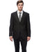 Brand: Caravelli Collezione Suit - Caravelli Suit - Caravelli Italy Caravelli Men'S Double Vent Black Notch Collar Tic Pattern Slim Fit 2 Button Suit