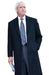Men'S Dress Coat 38 Inch Three-Button Navy Blue Wool-Three Quarter (36'' Overcoat) Vent 3 Butto