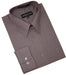 Solid Charcoal Grey Cotton Blend Convertible Cuffs Men's Dress Shirt