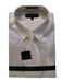 Fashion Cheap Priced Sale Men'S New Cream Ivory Satin Dress Shirt Combinations Set Tie Combo Shirts Men'S Dress Shirt