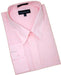 Pink Cotton Blend Convertible Cuffs Men's Dress Shirt