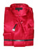 Fashion Cheap Priced Sale Men'S New Red Satin Dress Shirt Combinations Set Tie Combo Shirts Men'S Dress Shirt