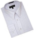 Silver Grey Cotton Blend Convertible Cuffs Men's Dress Shirt
