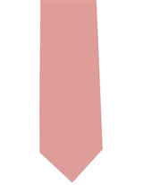 Solid Men's Extra Long Polyester Dusty Pink Neck Tie-Men's Neck Ties - Mens Dress Tie - Trendy Mens Ties