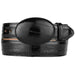 Men's Original Eel Skin Western Style Hand Crafted Belt Black