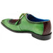 Belvedere Etore Men's Ostrich Leg & Italian Calfskin Dress Shoes – Emerald Green & Wine