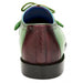 Belvedere Etore Men's Ostrich Leg & Italian Calfskin Dress Shoes – Emerald Green & Wine