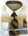 Mens Fashion Dress Shirts And Ties Beige Colorful Men'S Dress Shirt