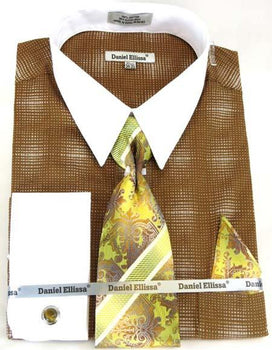 Mens Fashion Dress Shirts And Ties Brown Colorful Men'S Dress Shirt MensUSA Mens Fashion Dress Shirts And Ties Brown Colorful Men'S Dress Shirt MensUSA