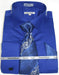 Mens Fashion Dress Shirts And Ties French Blue Colorful Men'S Dress Shirt