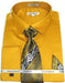 Mens Fashion Dress Shirts And Ties Honey Gold Colorful Men'S Dress Shirt