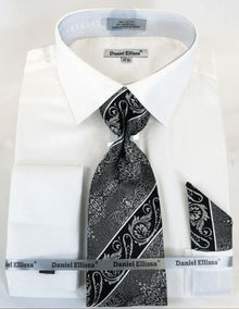 Mens Fashion Dress Shirts And Ties White Colorful Men'S Dress Shirt