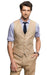 Linen vest for groomsmen