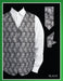 Men's 4 Piece Groomsmen Dress Tuxedo Wedding Vest ~ Waistcoat ~ Waist coat Set (Bow Tie, Neck Tie, Hanky) - P A I S L E Y Jacquard Black - Men's Neck Ties - Mens Dress Tie - Trendy Mens Ties