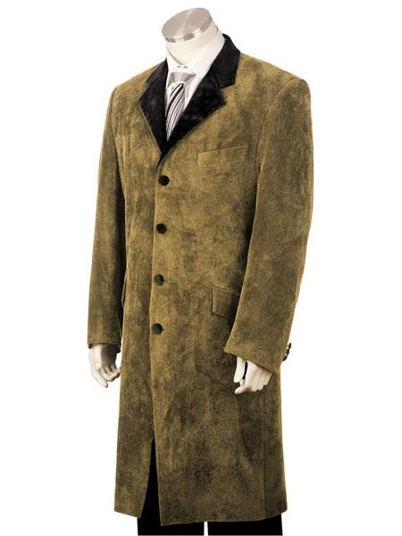 Men's 3pc suit vested Brown zoot suit