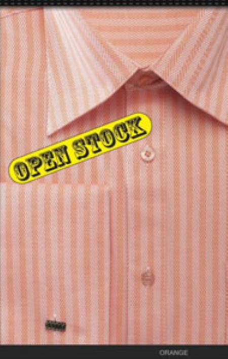 orange french cuff dress shirt Peach | Steven Land | French Cuff | Dress Shirt 15 1/2