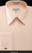 Fratello French Cuff Peach  - Herringbone Tweed Stripe Big and Tall Sizes 18 19 20 21 22 Inch Neck Men's Dress Shirt
