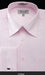 Fratello French Cuff Pink - Herringbone Tweed Stripe Big and Tall Sizes 18 19 20 21 22 Inch Neck Men's Dress Shirt