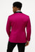 Mens Fuchsia Pink Satin Tuxedo Jacket with Black Peak Lapel – Bold Slim Fit Formal Suit