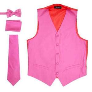 Men's Fuchsia Pink Wedding Vest ~ Waistcoat
