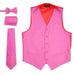 Men's Fuchsia Pink Wedding Vest ~ Waistcoat