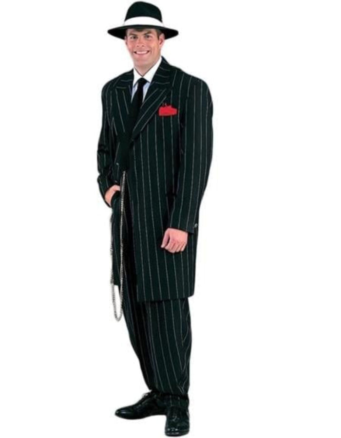 Mens Gangsters Zoot Suit Costume - Black