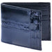 Men's Genuine Exotic Animal Skin Cartera Piel con caiman ~ World Best Alligator ~ Gator Skin Men's Wallet –Negro