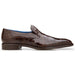 Men's Genuine Alligator Leather Loafers - Chocolate Brown Slip-On Dress Shoes - Belvedere Genova