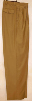 long rise big leg slacks Gold Wide Leg Dress Pants unhemmed unfinished bottom